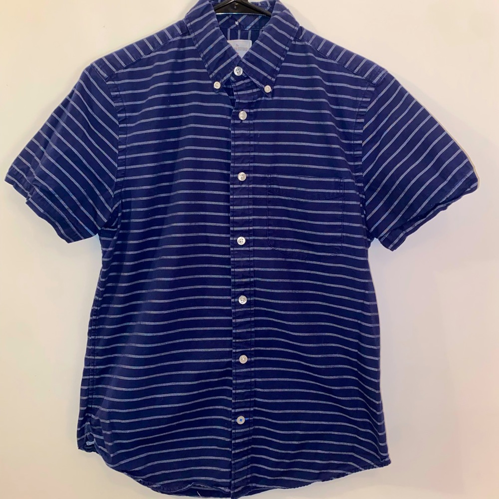 GAP striped short-sleeve button down